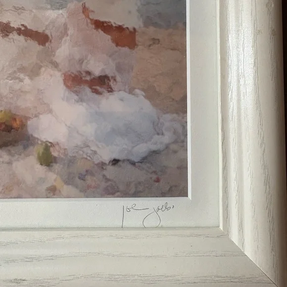 Pretty Artisan “Woman in White” Professionally Framed Art Piece - Picture 3 of 9